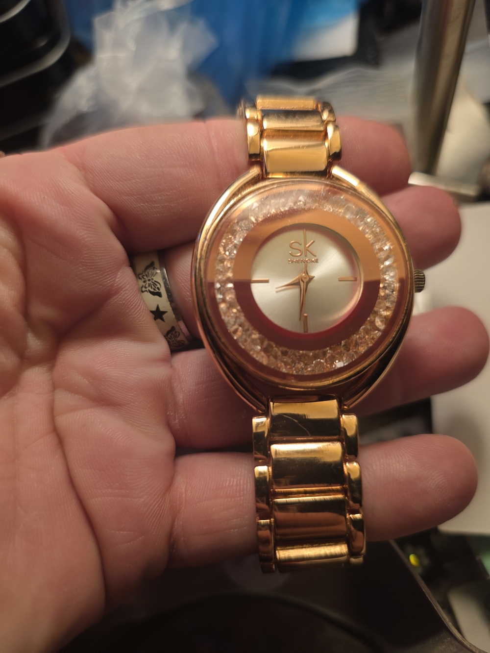 SK SHENGKE Rose gold Watch BEAUTIFUL